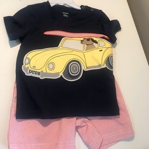 Carter boys short outfit